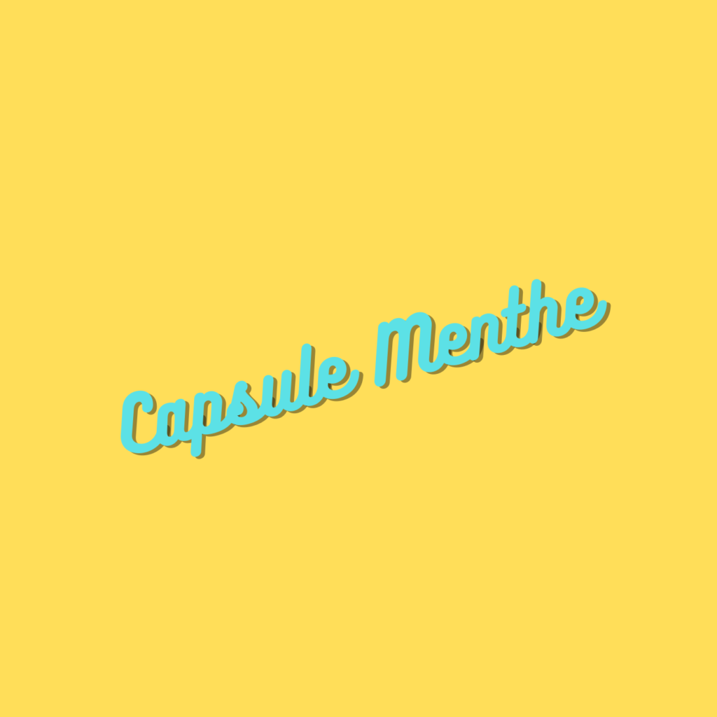 Capsule Menthe logo jaune